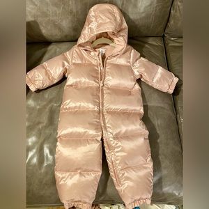 GAP Kids Blush Pink Puffer Snowsuit